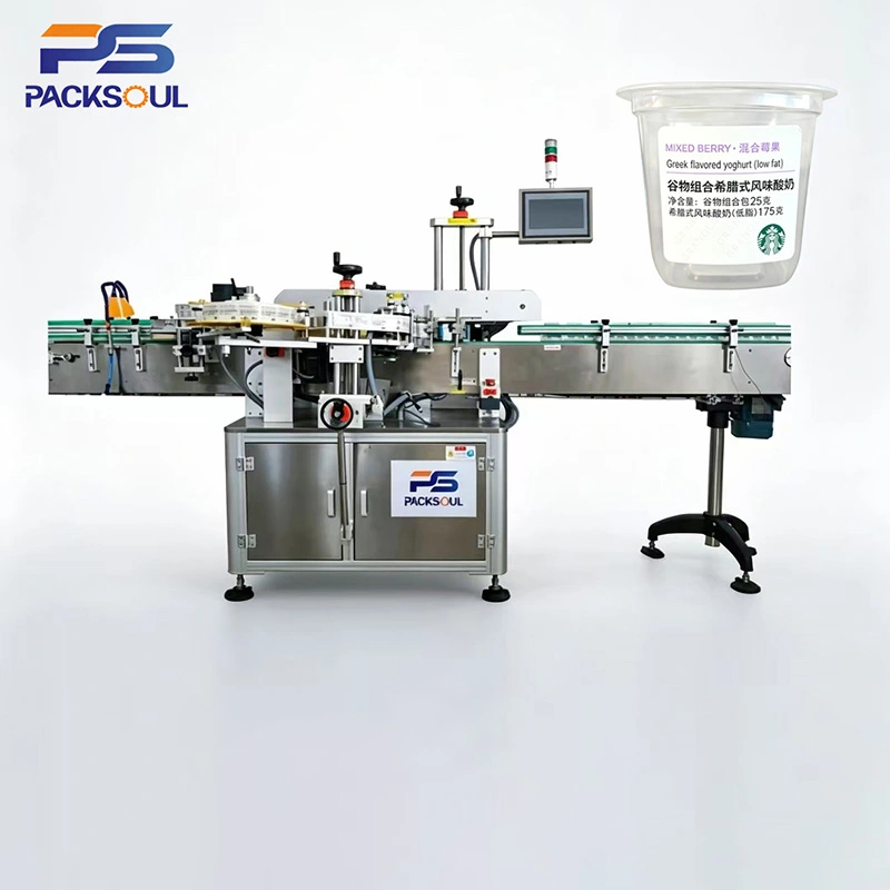 Machine d'étiquetage auto-adhésive de tasse