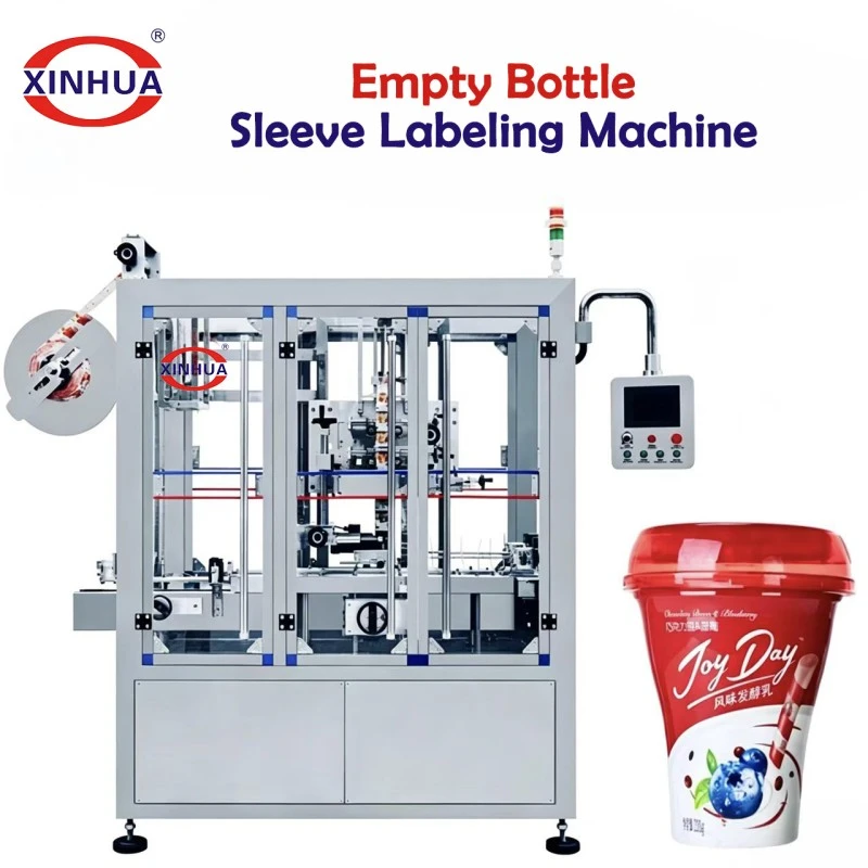 Machine d'étiquetage de manchons de bouteilles vides