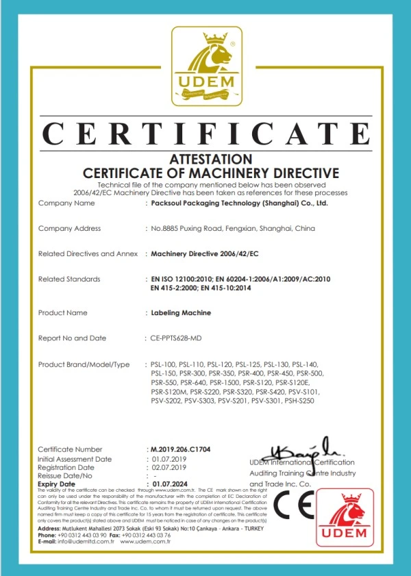 Certifications