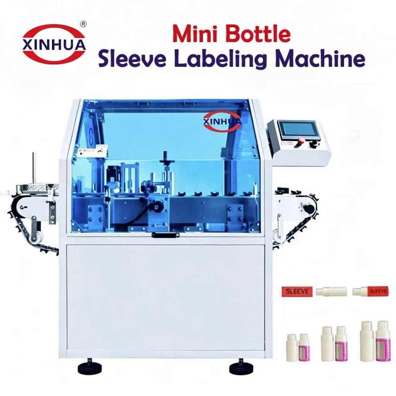 Mini machine d'étiquetage de manchons de bouteilles