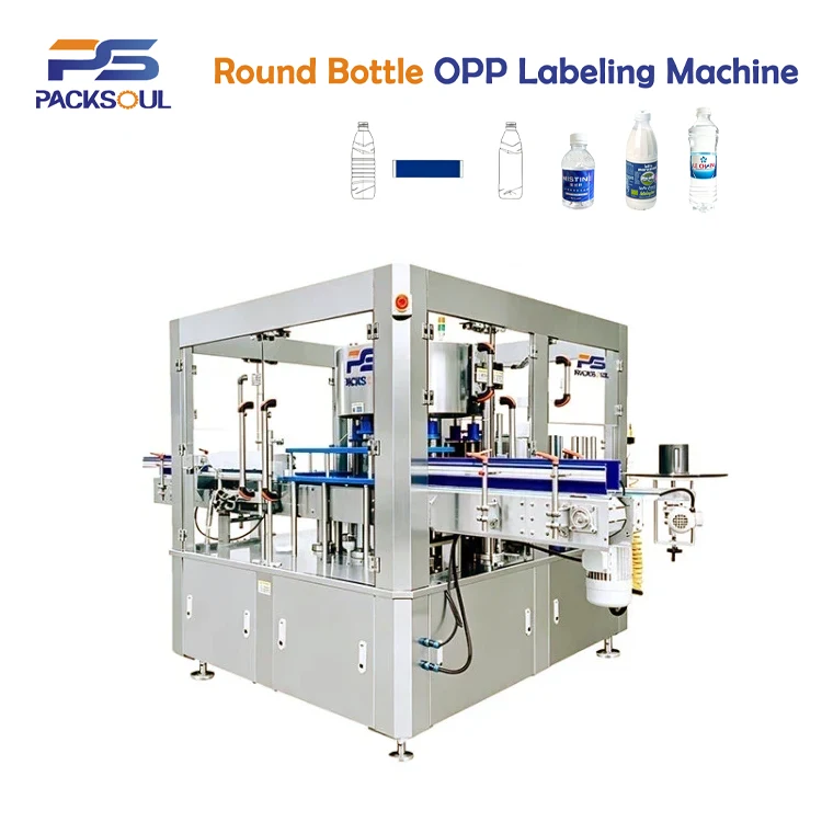 Machine d'étiquetage OPP pour bouteilles rondes