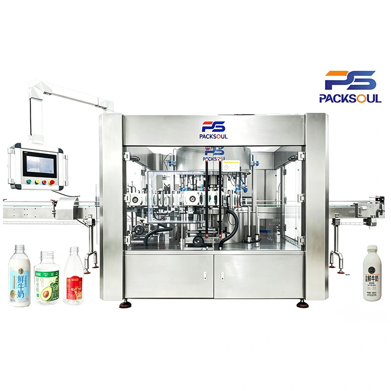 Machine d'étiquetage auto-adhésive pour bouteilles rondes